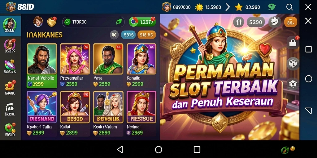 Tampilan gameplay Slot yang seru dan menegangkan di 88ID.