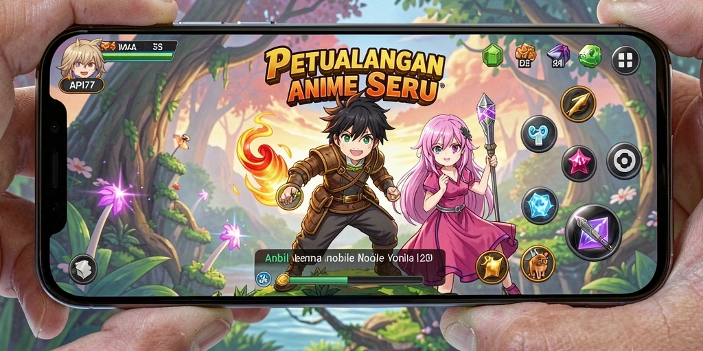 Tampilan gameplay yang menyenangkan dan interaktif di API77.