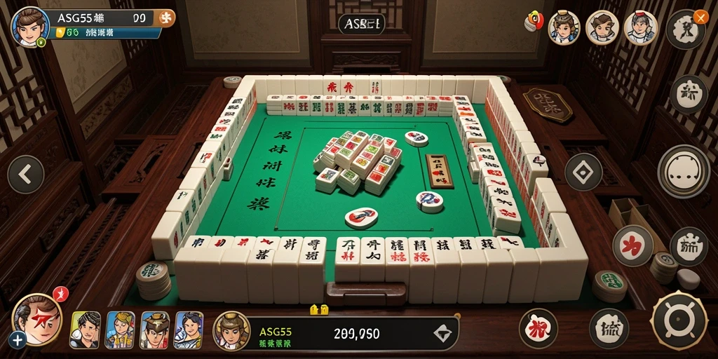 Screenshot gameplay ASG55 menampilkan keseruan bermain Mahjong dengan grafis menawan.