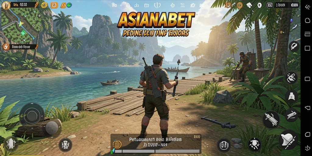 Screenshot gameplay ASIANABET yang menampilkan eksplorasi dunia terbuka.