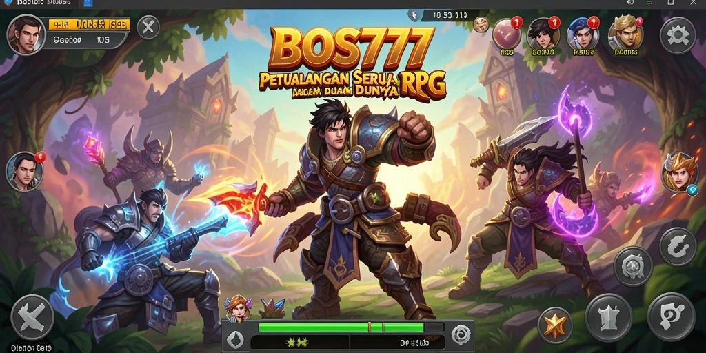 Screenshot gameplay BOS777 menampilkan aksi seru dan petualangan epik.
