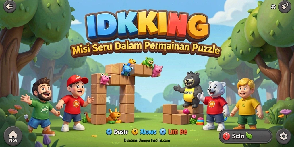 Screenshot utama gameplay <strong>IDRKING</strong> menampilkan tantangan puzzle yang seru.