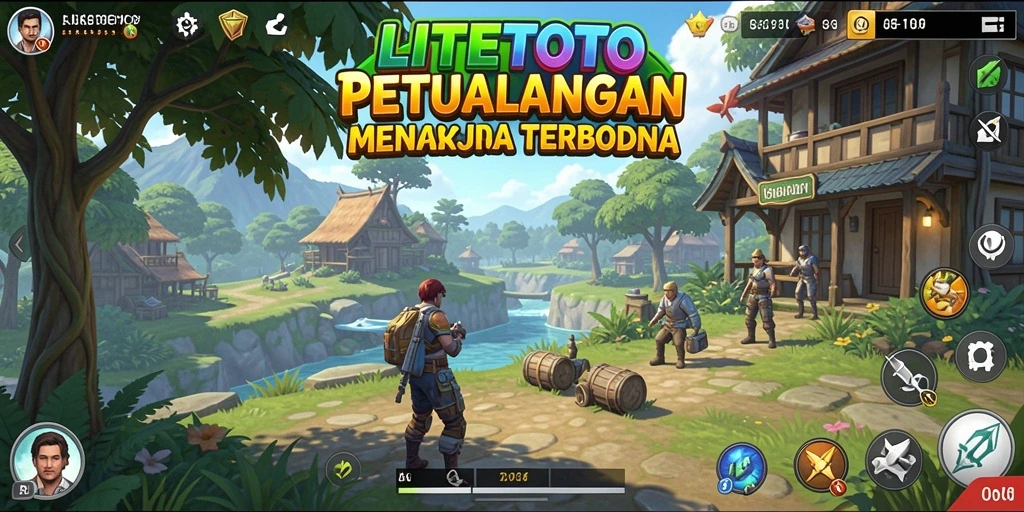 Screenshot gameplay menunjukkan keindahan dunia terbuka LITETOTO.