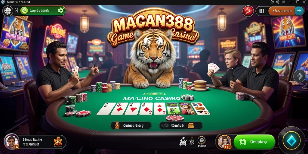 Tampilan gameplay Live Casino yang seru dan mendebarkan di MACAN388.