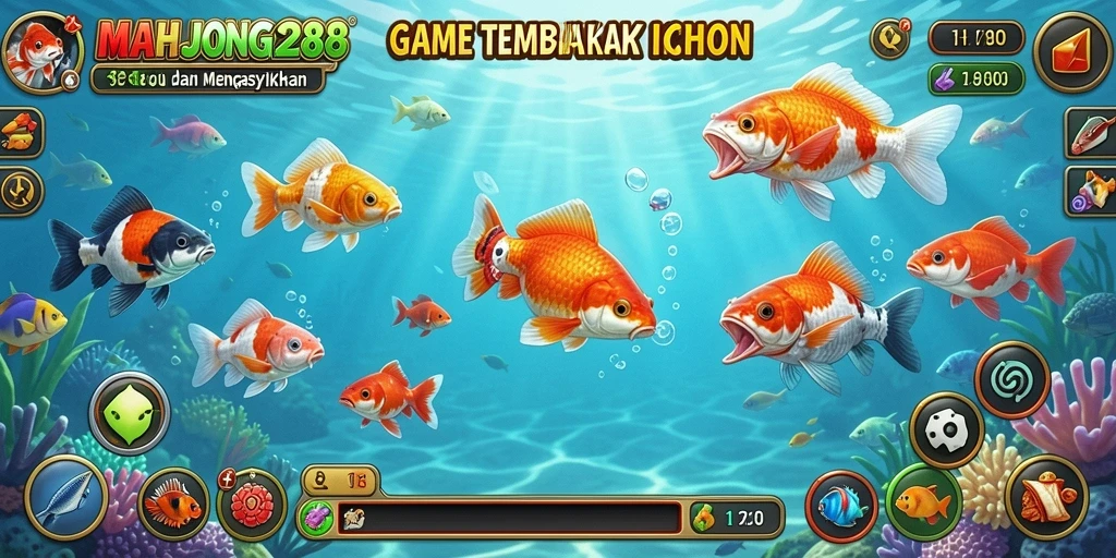 Tampilan menarik dari gameplay Tembak Ikan MAHJONG288.