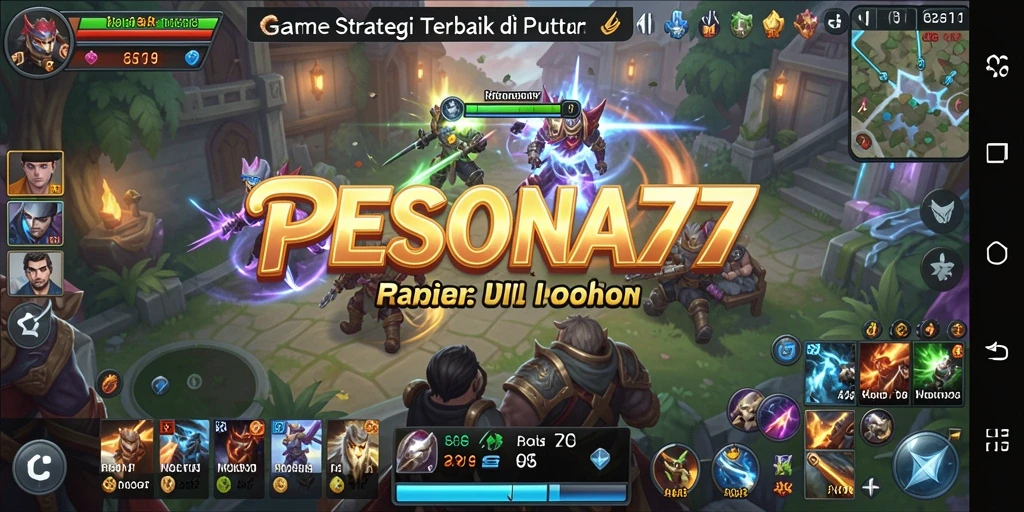 Tampilan gameplay PESONA77 yang seru dan strategis.