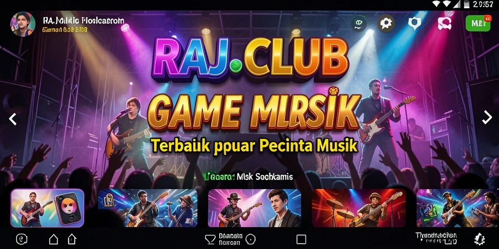 Tampilan gameplay interaktif RAJACLUB menampilkan pengalaman musik yang menyenangkan.