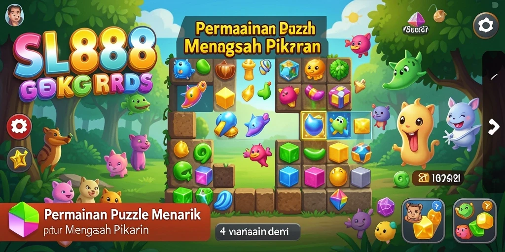 Tampilan gameplay SL888 yang menarik dan penuh warna.